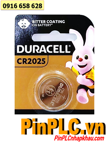 Pin Duracell CR2025; Pin 3v lithium Duracell CR2025 chính hãng |MẪU MỚI